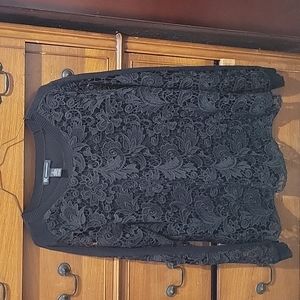 Beautiful INC lace overlay sweater